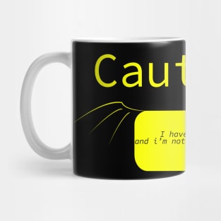 Cybersecurity Linux Caution Sign Mug